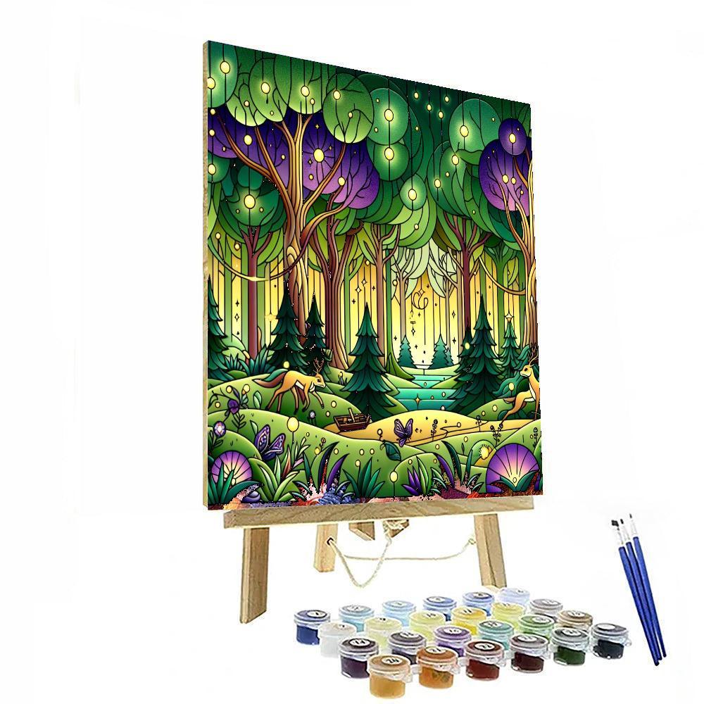 Fairytale Forest Glade Painting By Numbers Kit