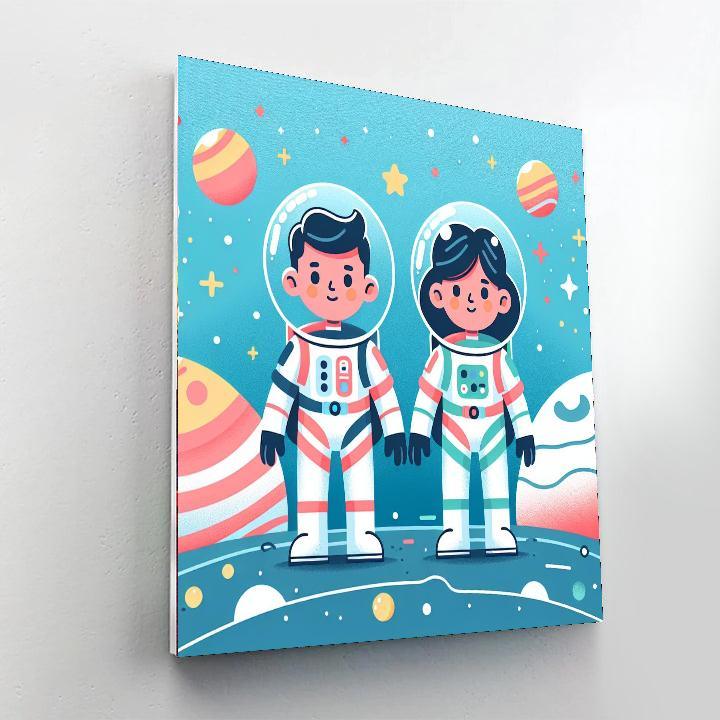 Astronaut Galaxy Exploration Numbered Painting Kits