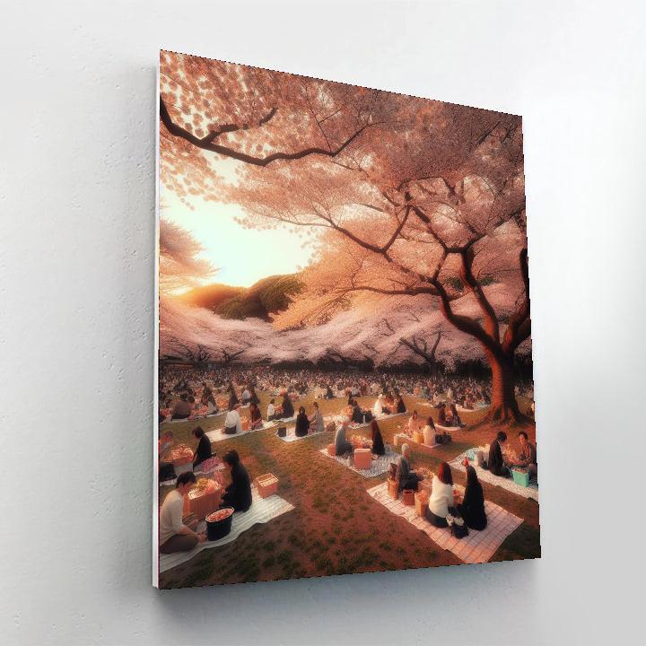 Hanami - Tokyo, Japan Number Painting