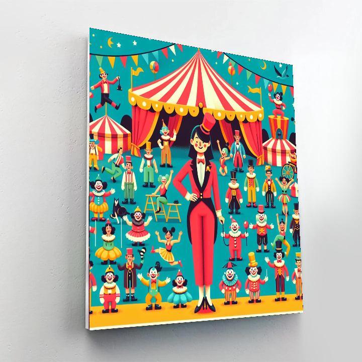 Musical Circus Extravaganza Paint By Color