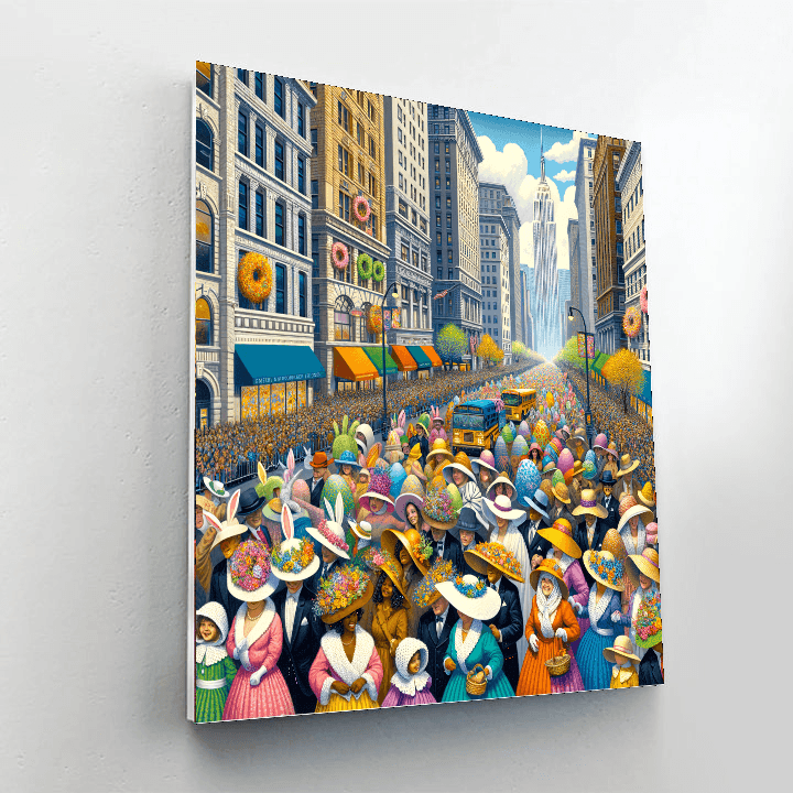 Easter Parade And Bonnet Festival - New York City, Usa Painting By Numbers Kit
