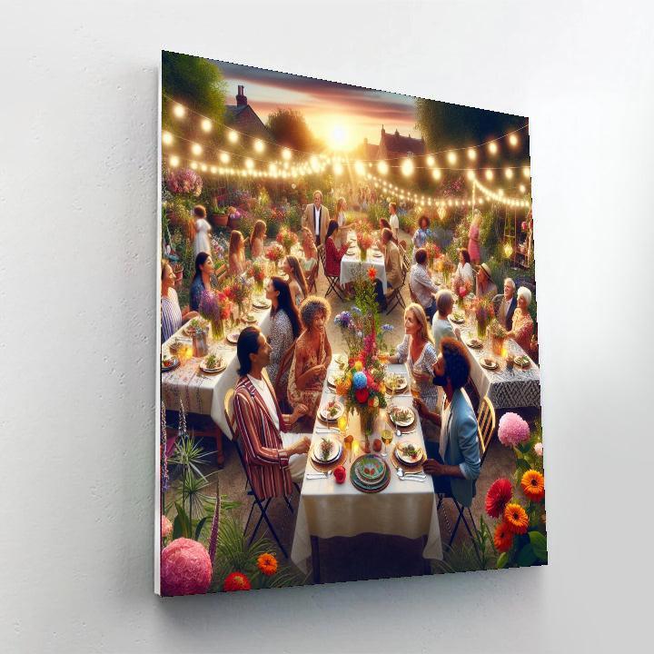 Enchanting Garden Party Painting By Numbers Kit