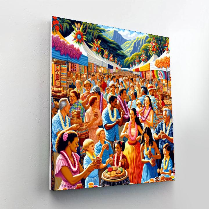 Pahoa's Lava Flow Festival DIY Paint By Numbers