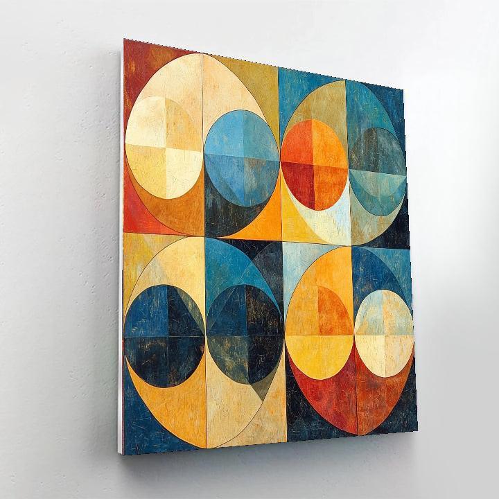 Paul Klee Inspired Geometric Serenade  Paint By Numbers