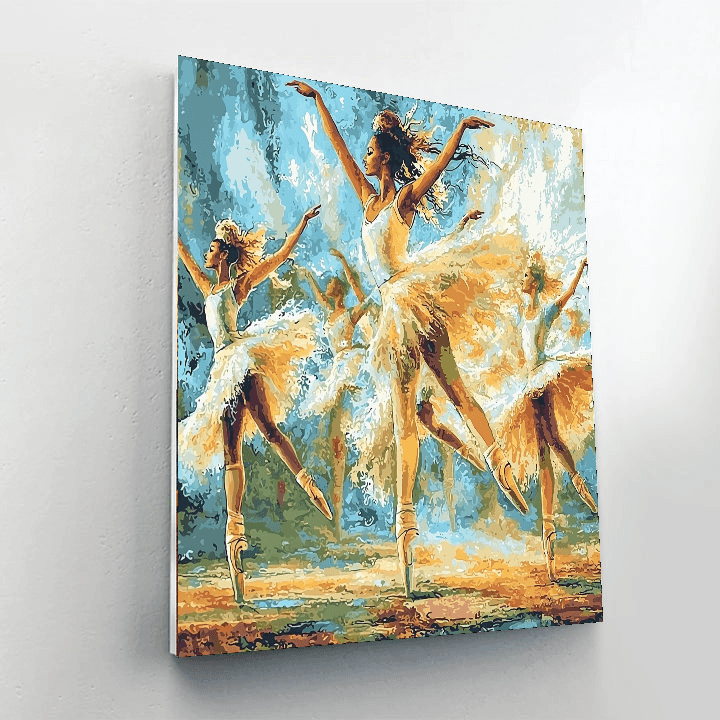 Edgar Degas Inspired Dancing Figures  Paint By Numbers Art