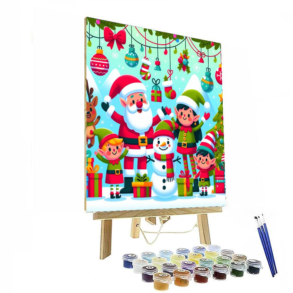 Jolly Holiday Friends Paint By Numbers