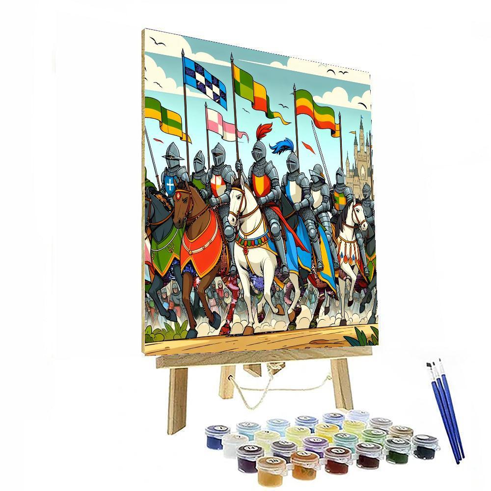 Brave Knights Of Valor Numbered Painting Kits