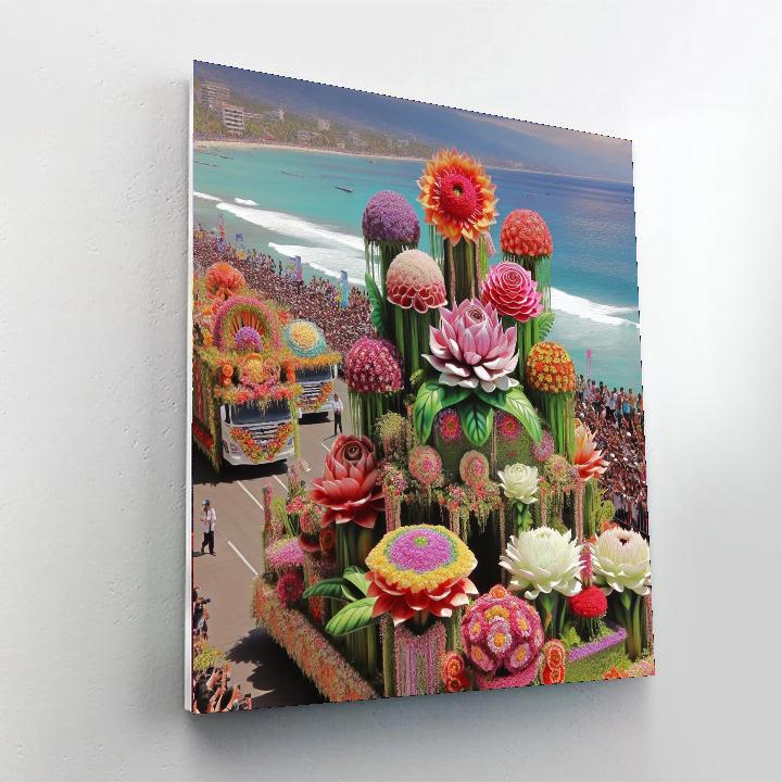 San Remo Flower Festival - Italy Number Painting