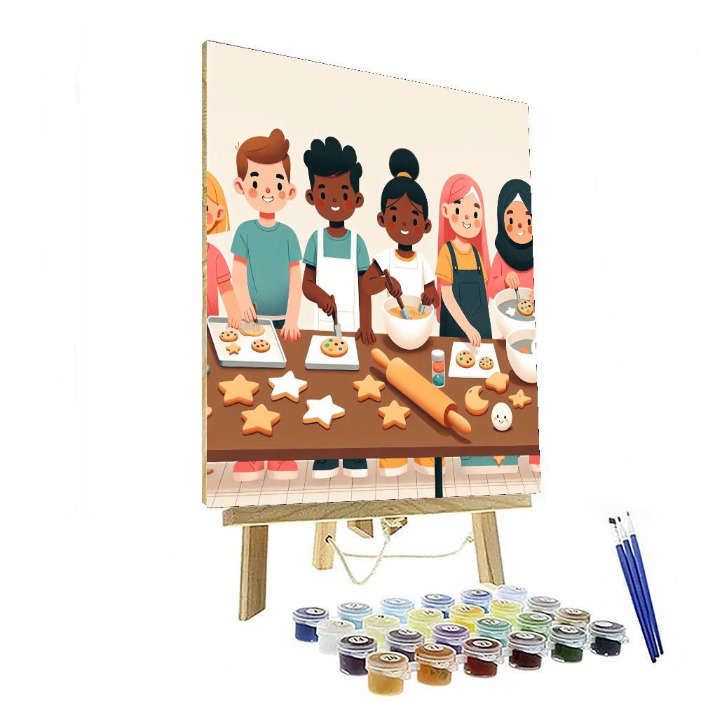 Cosmic Cookie Creation Number Painting