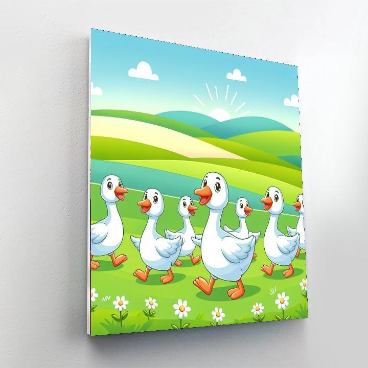 Giggly Goose Parade Painting Number Kit