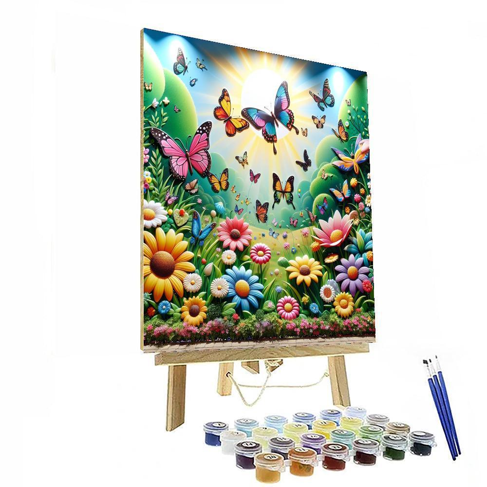 Radiant Butterfly Dreams Paint By Numbers Kits