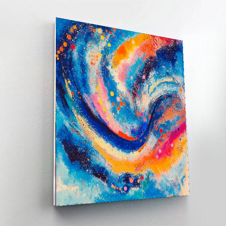 Wassily Kandinsky Inspired Galactic Abstract Exploration  Paint By Number