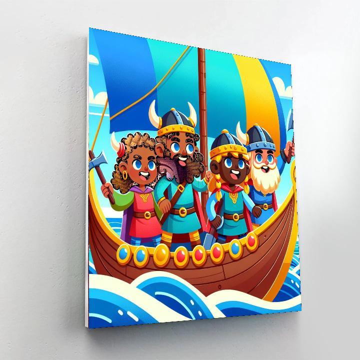 Viking Sea Adventure Paint By Numbers Art