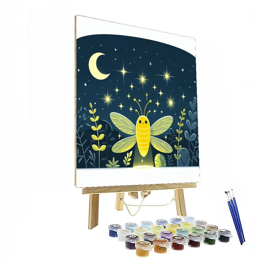 Sparkling Firefly Paint By Numbers Art