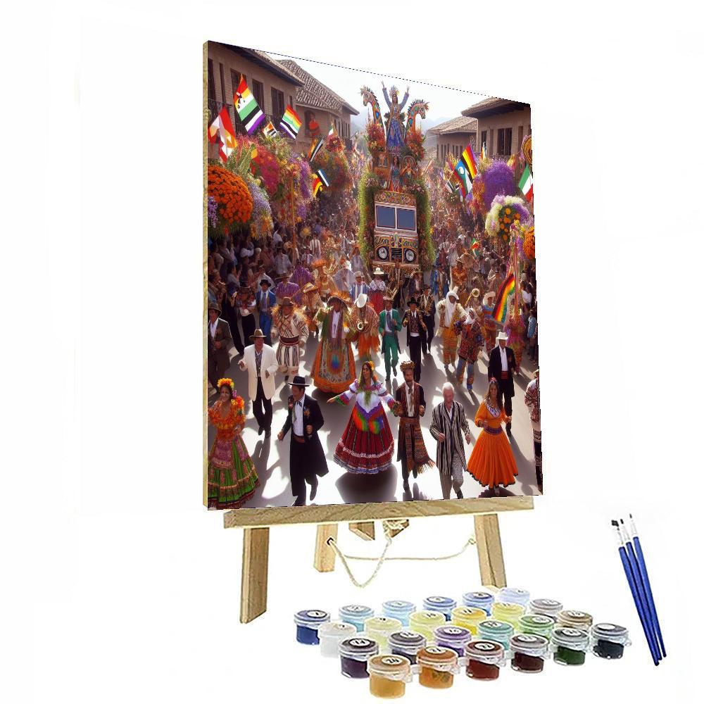 Fiesta De La Tirana Number Painting