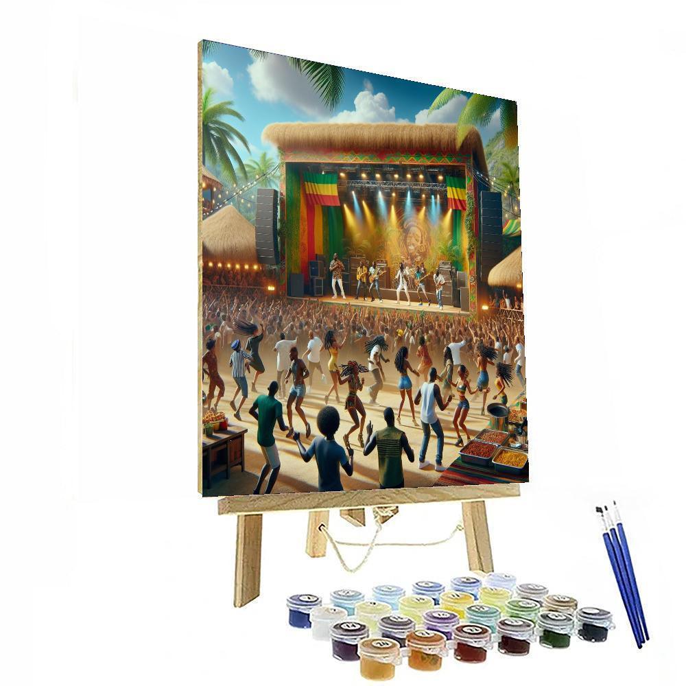 Kingston Reggae Festival DIY Paint By Numbers