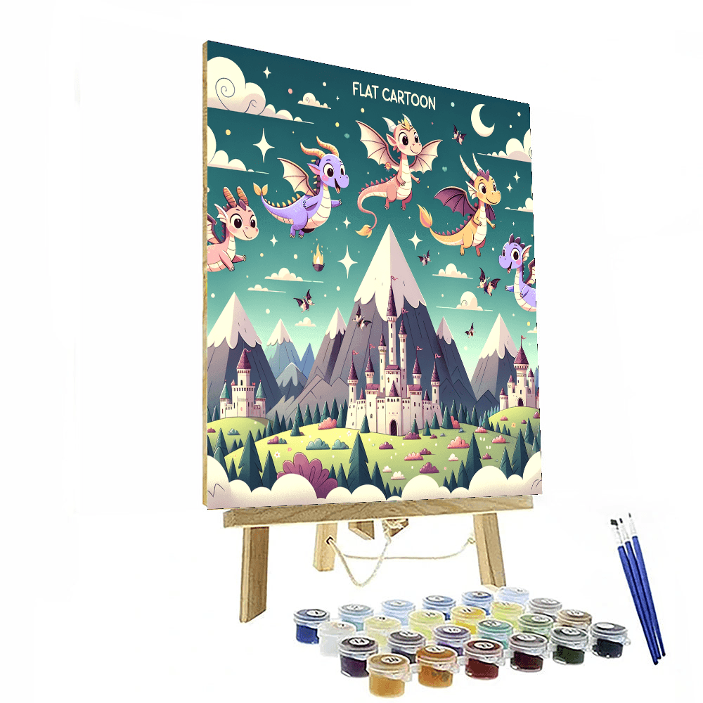 Magical Dragon Land Numbered Painting Kits