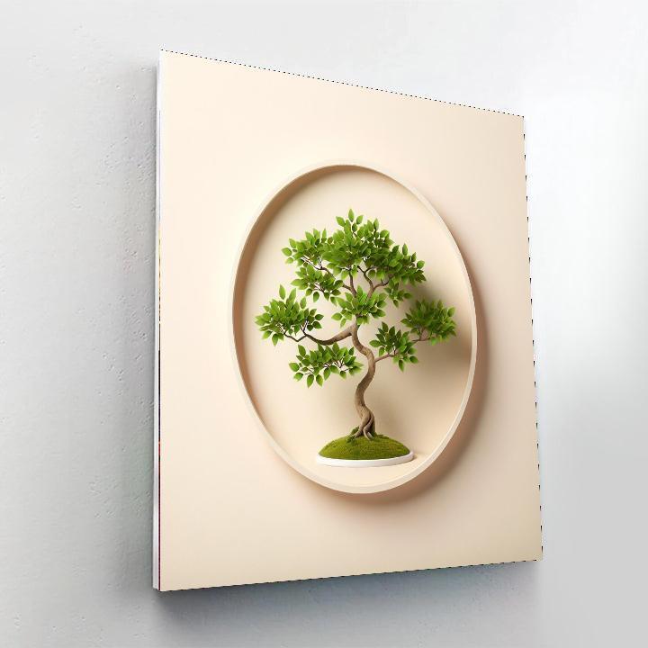 Peaceful Zen Bonsai Harmony Painting By Numbers Kit