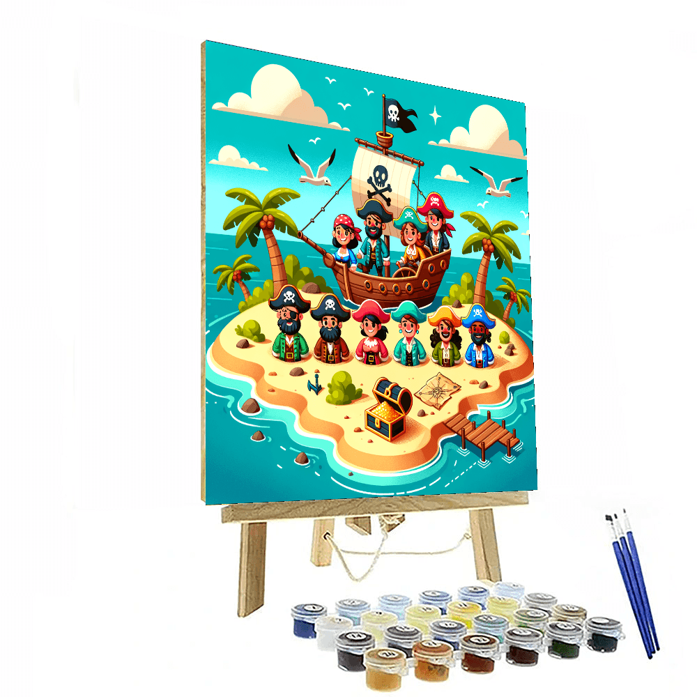 Secret Island Pirates DIY Paint By Numbers