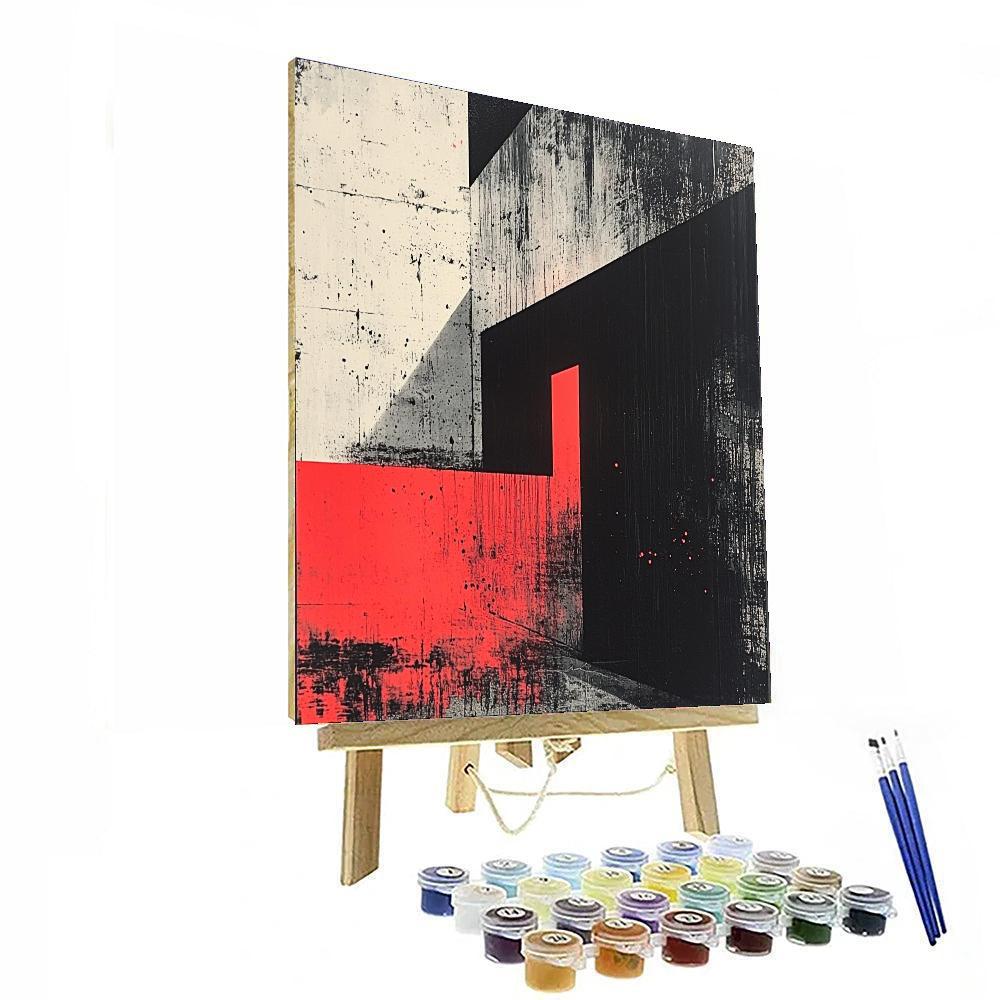 Banksy Inspired Empty Echoes  Number Painting