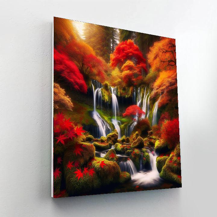 Gentle Autumn Cascade DIY Paint By Numbers