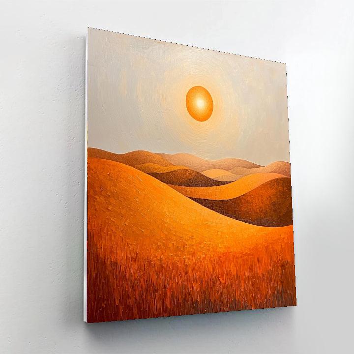 Georges Seurat Inspired Desert Mirage Composition  Numbered Painting Kits