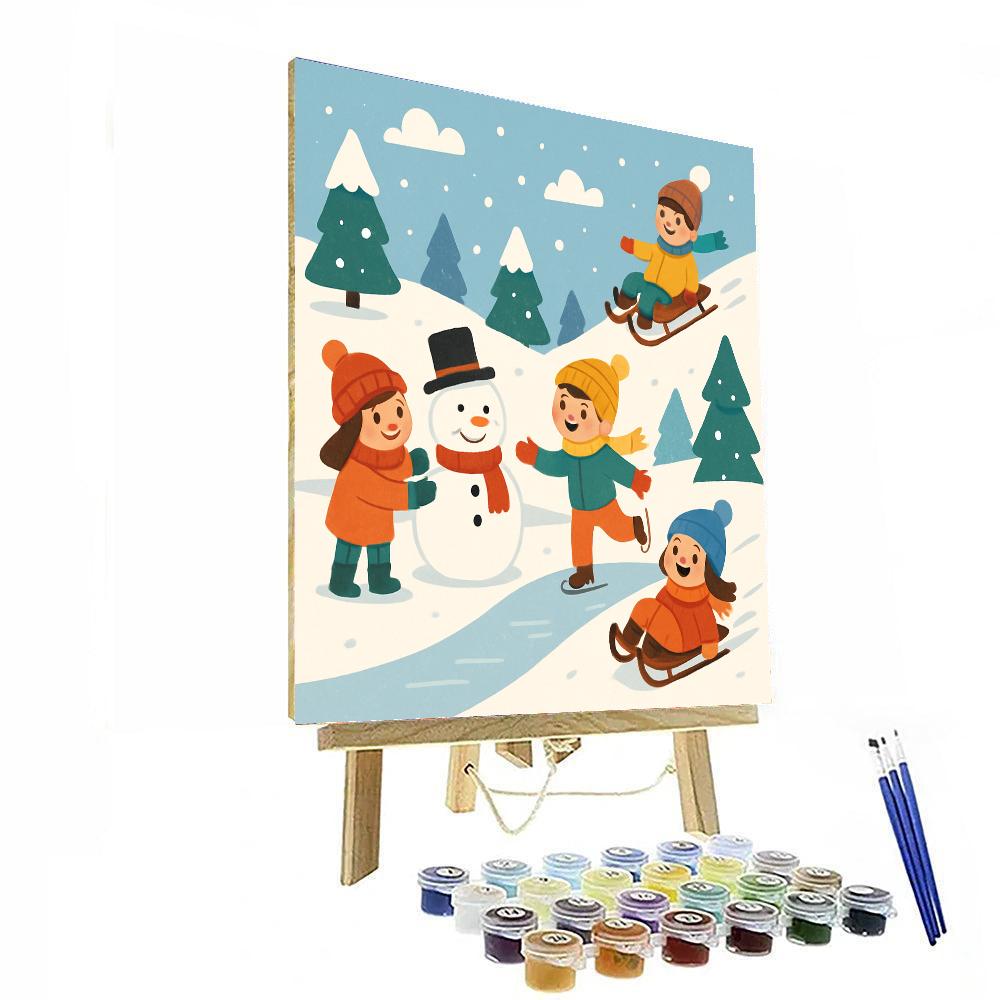 Magical Winterland Painting By Numbers Kit