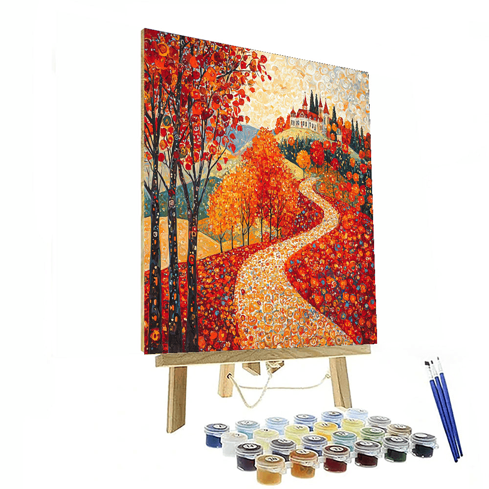 Gustav Klimt Inspired Whispers Of Autumn  Paint By Color