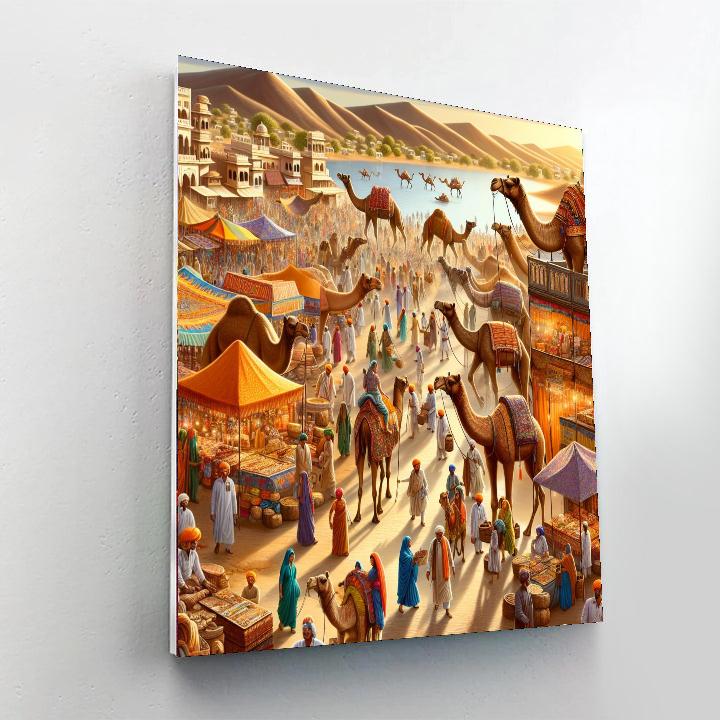 Camel Fair - India Numbered Painting Kits
