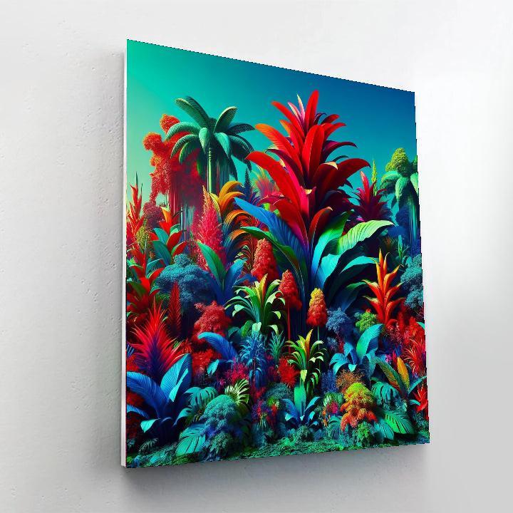 Eccentric Botanical Burst Painting By Numbers Kit