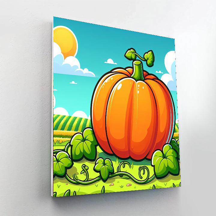 Gigantic Pumpkin Painting By Numbers Kit