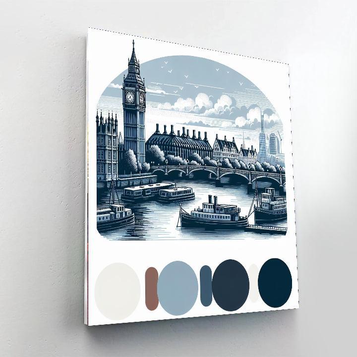 London's Timeless Skyline Paint By Numbers Art