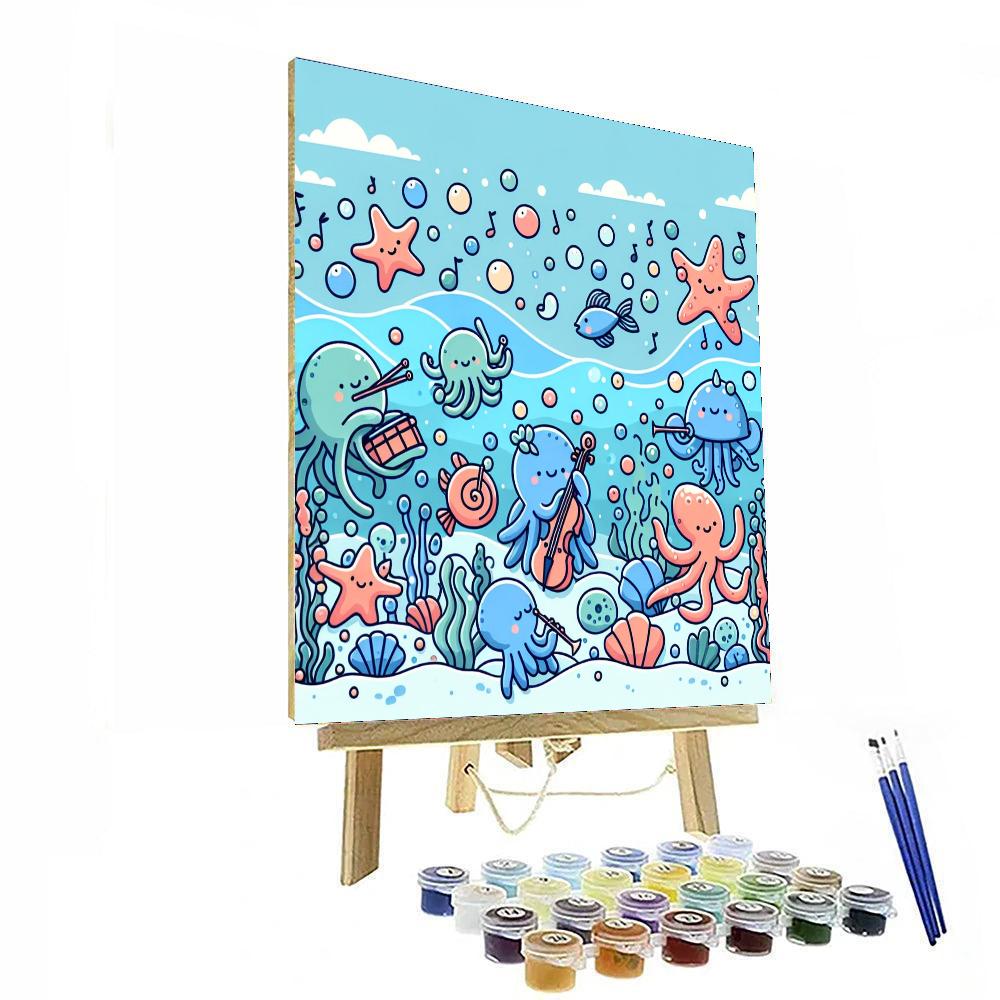 Ocean's Mystical Melody Paint By Numbers Art