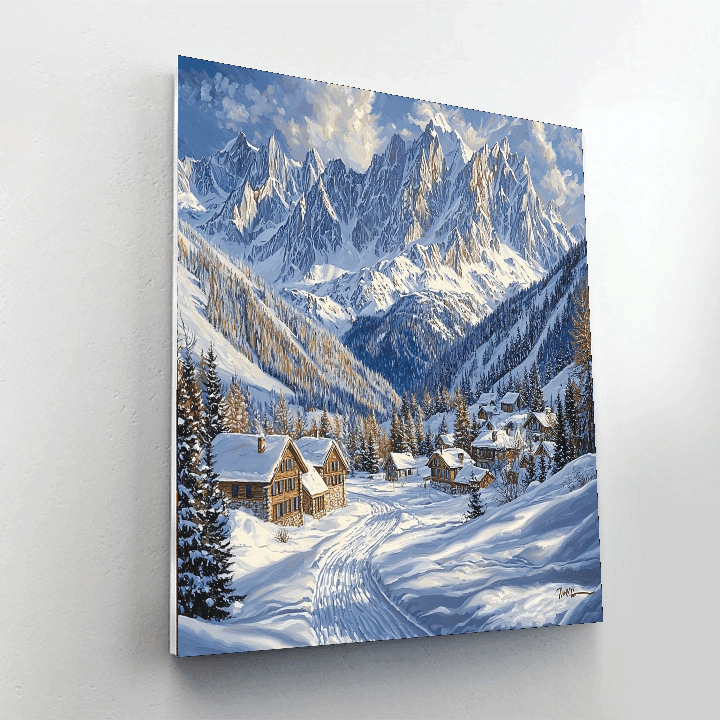 Chamonix-mont-blanc - France Numbered Painting Kits