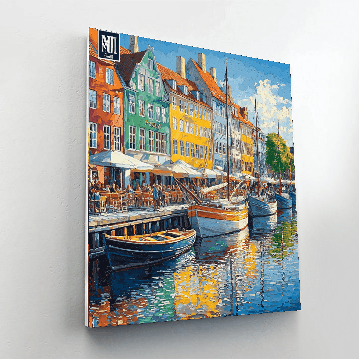 Nyhavn Canal DIY Paint By Numbers