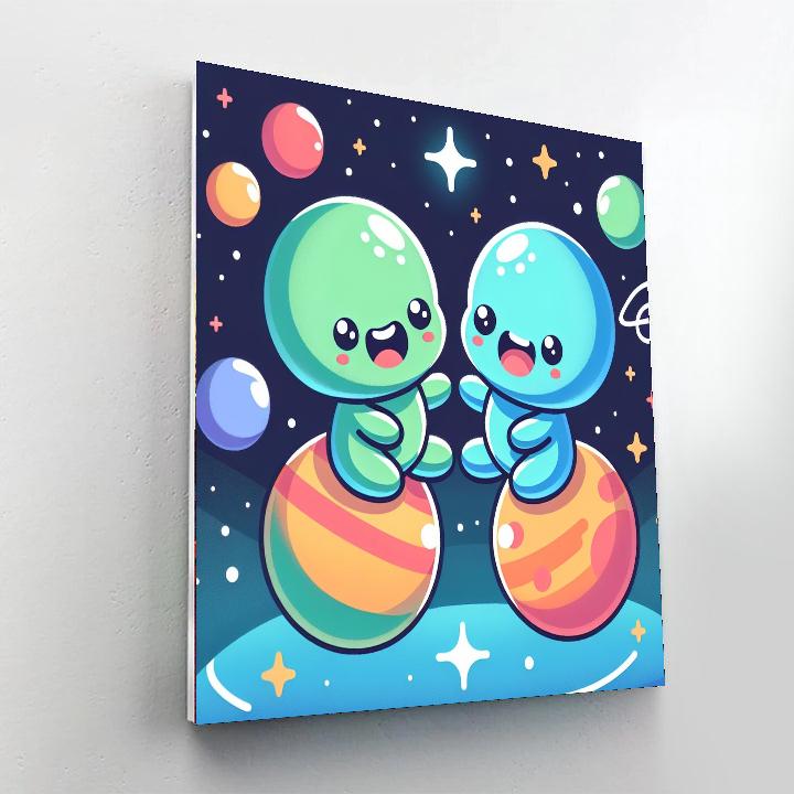 Cosmic Cuties Painting Number Kit