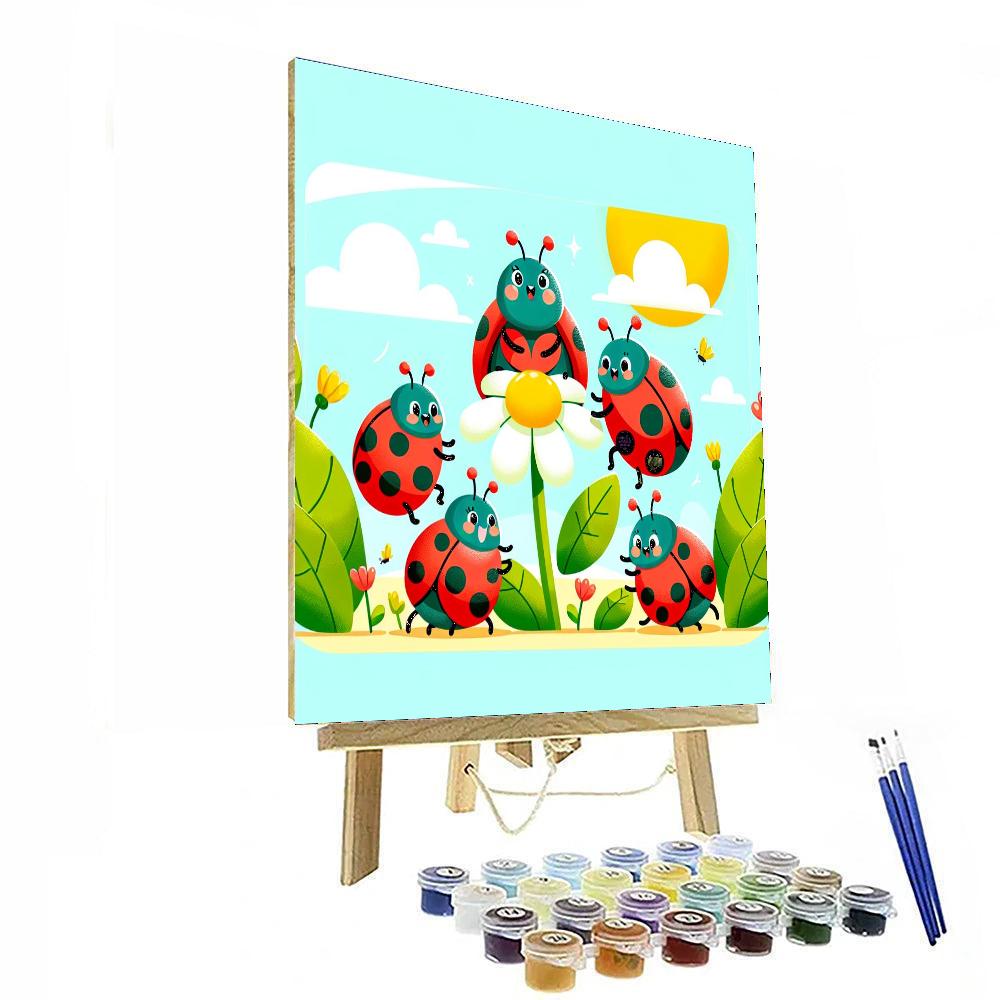 Giggling Ladybugs Numbered Painting Kits