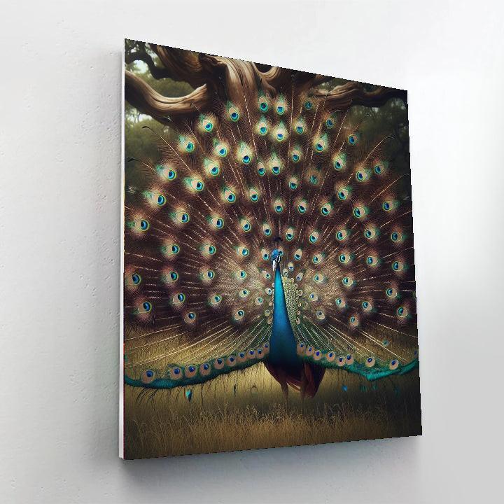 Regal Peacock's Elegance DIY Paint By Numbers