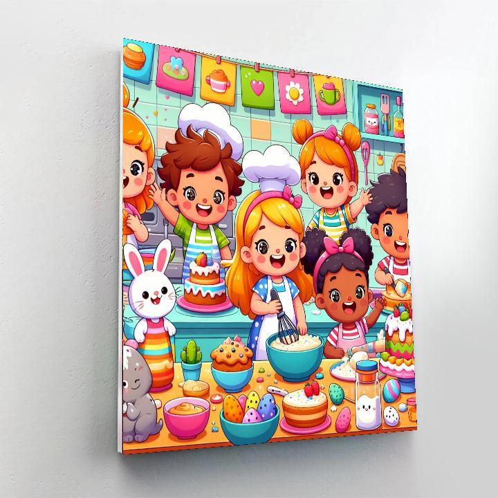 Baking With Friends Paint By Numbers Art