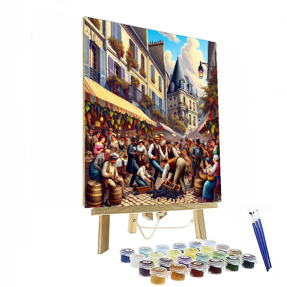 Montmartre Grape Harvest Festival Paint By Numbers Art