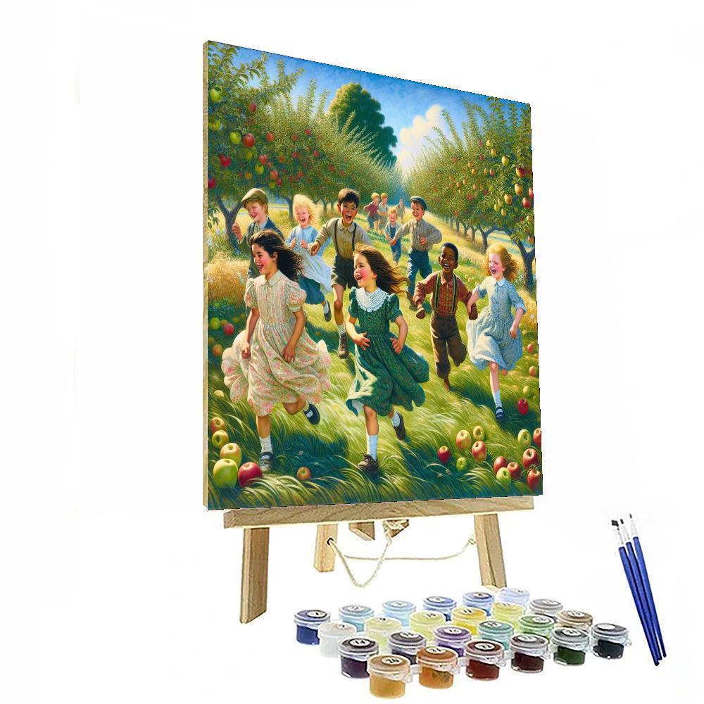 Frolic In The Orchard Paint By Number