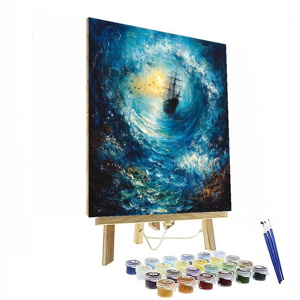J.M.W. Turner Inspired Oceanic Mystique  Painting By Numbers Kit