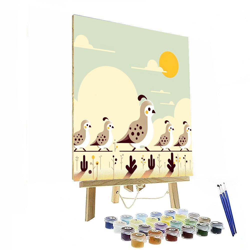 Quaint Quails Paint By Numbers Kits