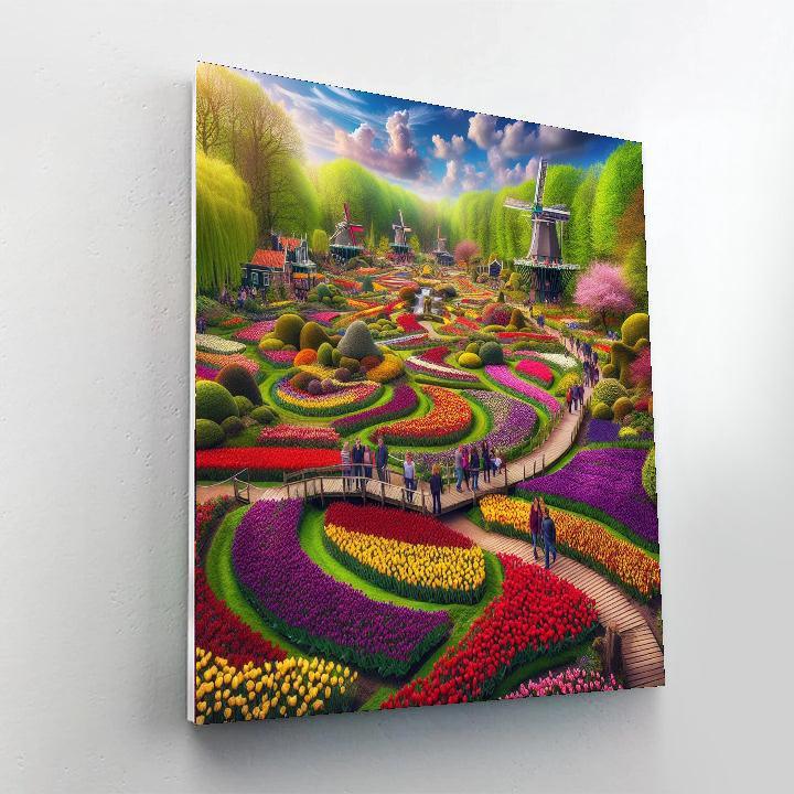 Keukenhof - Lisse, Netherlands Painting By Numbers Kit