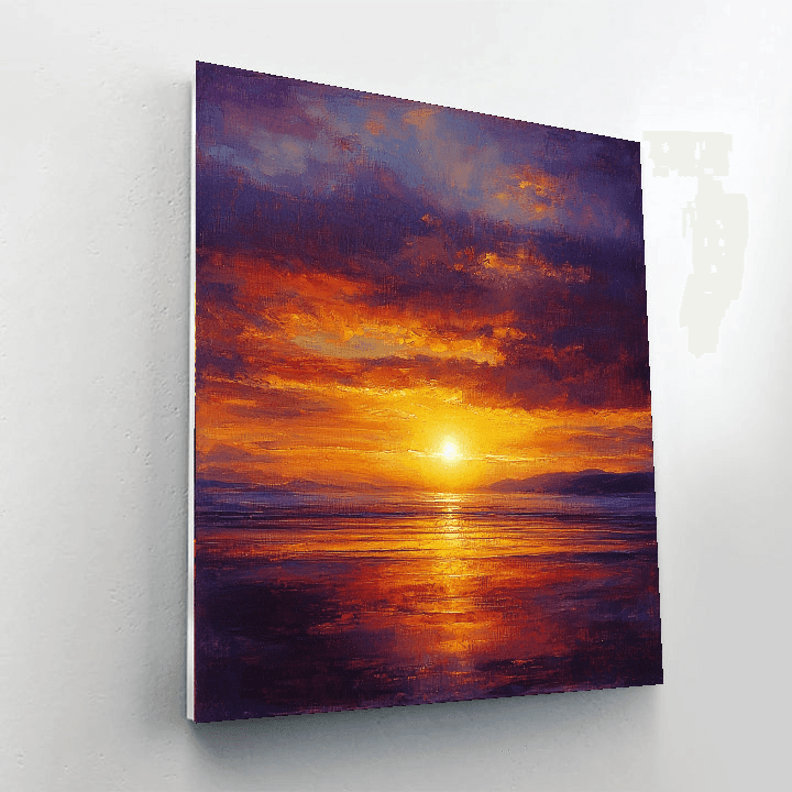 J.M.W. Turner Inspired Golden Hour  Paint By Numbers Art