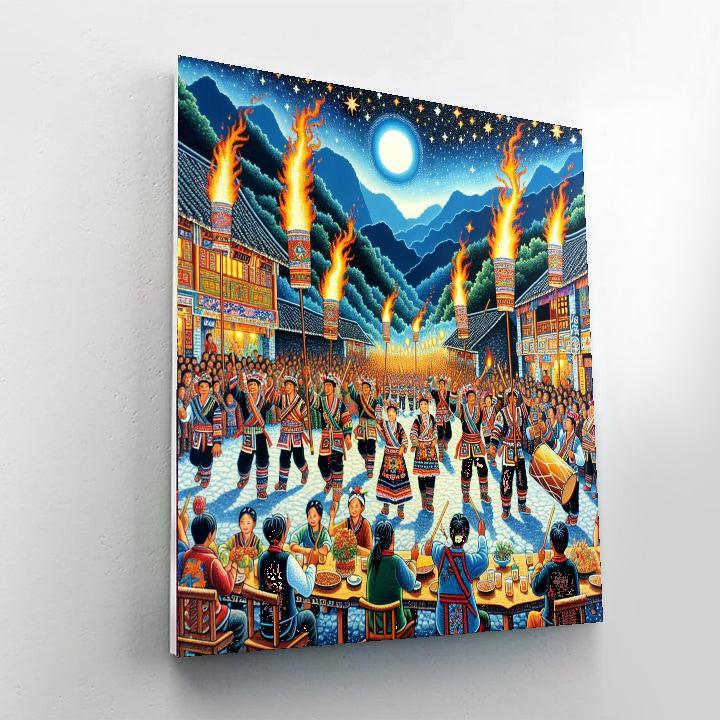 Yi Torch Festival - China Paint By Color