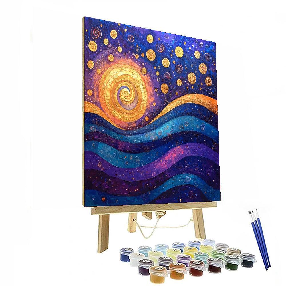Frida Kahlo Inspired Illusions Of Infinity  Numbered Painting Kits