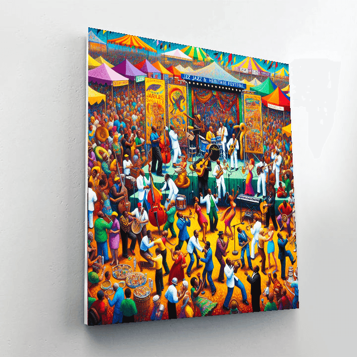 New Orleans Jazz & Heritage Festival - United States Number Painting