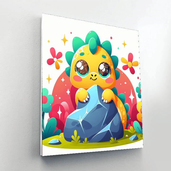 Curious Baby Dragon Paint By Numbers