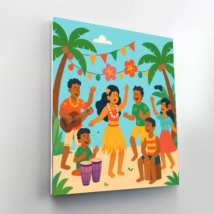 Joyful Island Festival Painting By Numbers Kit